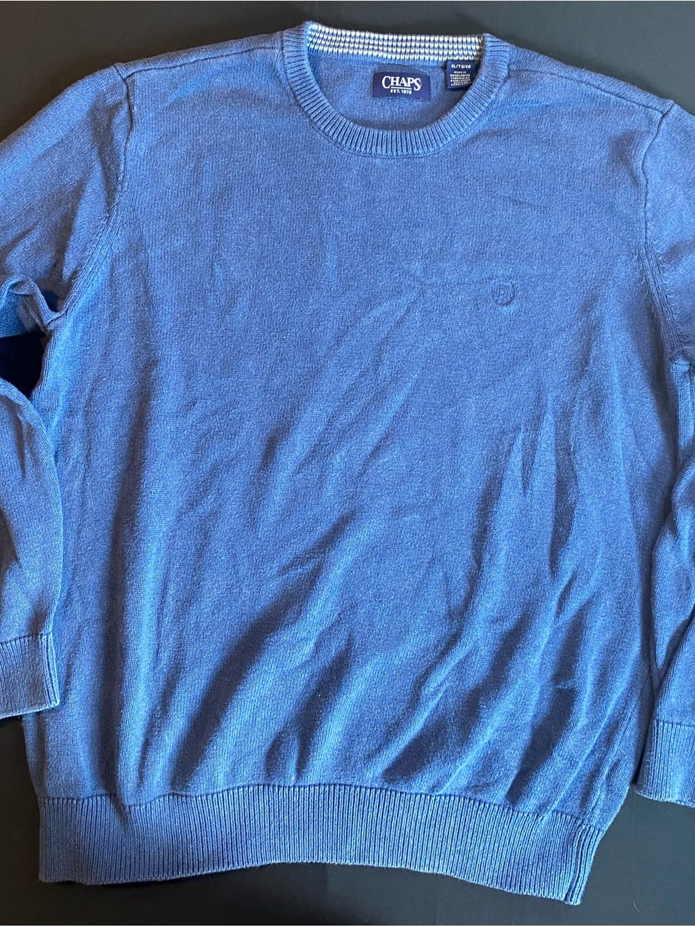 Chaps Men’s Crewneck Sweater - Light Blue